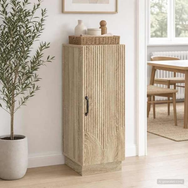 Maison Exclusive - Buffé Ek Sonoma 33 x 34,5 x 87 cm Ingenjörsträ
