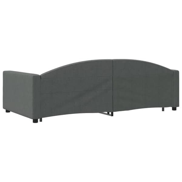 Maison Exclusive - Päivävuode, jossa on alavuode ilman patjaa, tummanharmaa 100x200 cm mörkgrå