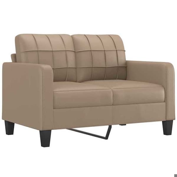 Maison Exclusive - Soffa 2-sits Cappuccino 120 cm Syntetläder