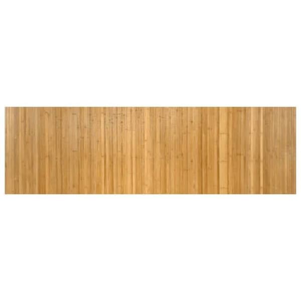 Maison Exclusive - Naturlig rektangulær tæppe 60x200 cm bambus Neutrala tonar