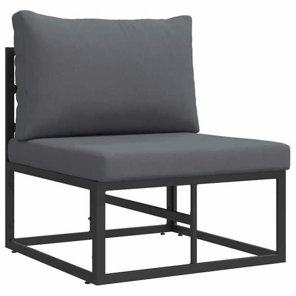 Maison Exclusive - Sæt af 5 pc have-sofaer i sort aluminium