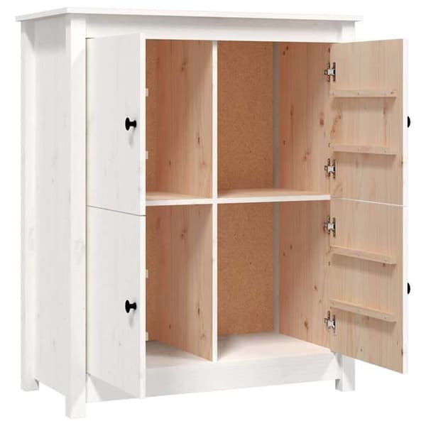 Maison Exclusive - Buffé Vit 83x41,5x100 cm Massivt furu Vit