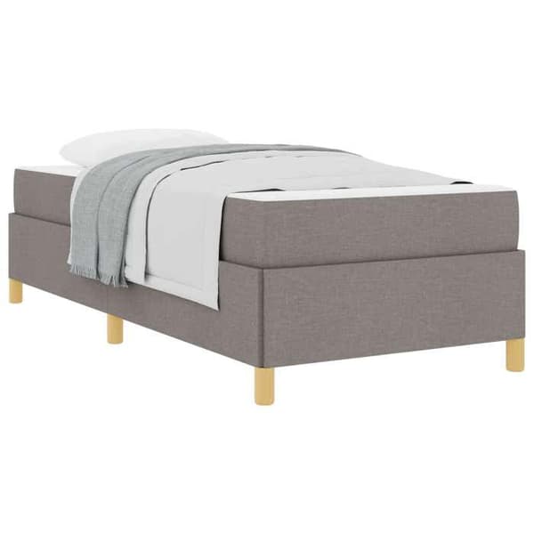 Maison Exclusive - Sängram Taupe 100 x 200 cm tyg