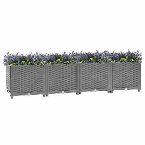 Maison Exclusive - Lys grå hævet seng 160x40x38 cm Polypropylen Ljusgrått