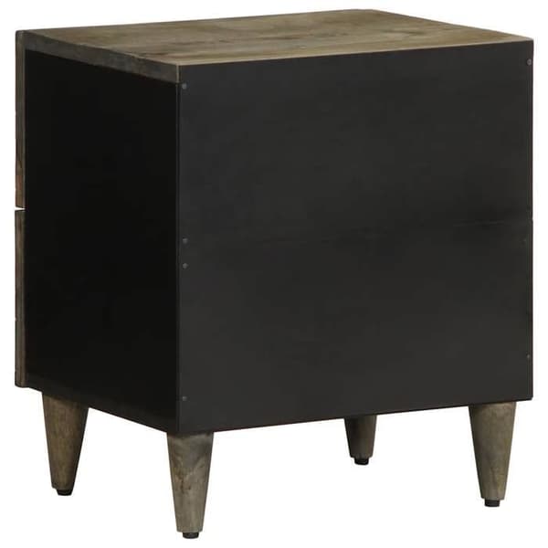 Maison Exclusive - 2 stk natborde grå lys 40x33x46 cm solid mangotræ