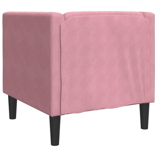 Maison Exclusive - Chesterfield stol i lyserød velour