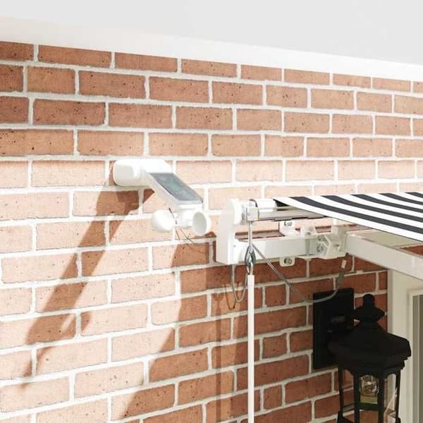 Maison Exclusive - Automatisk indtrækbar markise med anthracite og hvid LED