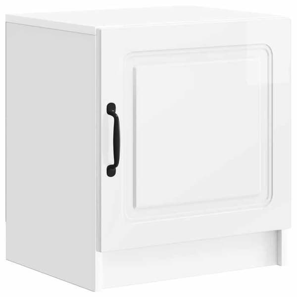 Maison Exclusive - Sängbord Vit glansig 43 x 34,5 x 47 cm