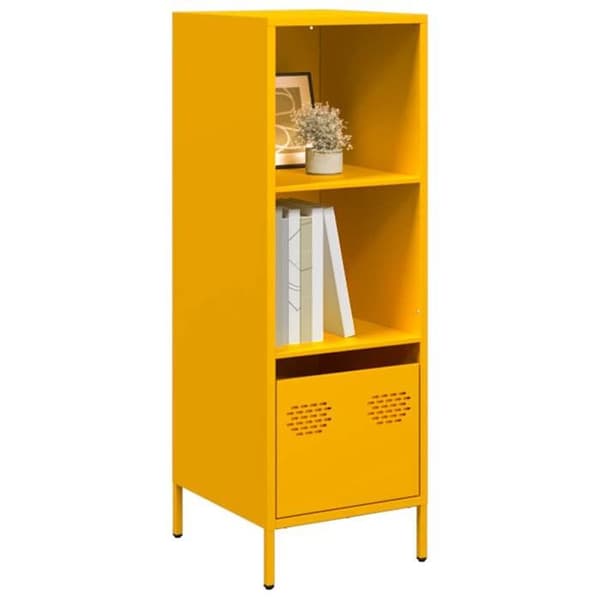 Maison Exclusive - Buffé hög gul senap 35x39x103,5 cm stål
