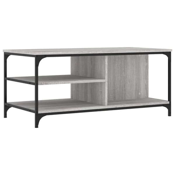 Maison Exclusive - Sonoma grå sofabord 100x50x45 cm Ingeniørtræ