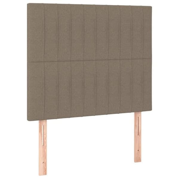Maison Exclusive - Hovedgærde Taupe 90x5x118/128 cm Stof Mol