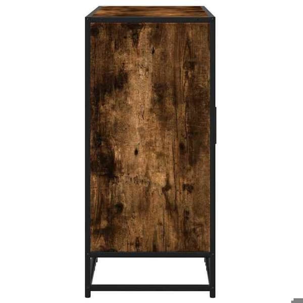 Maison Exclusive - Buffé ek rökig 94x35x76 cm ingenjörsträ