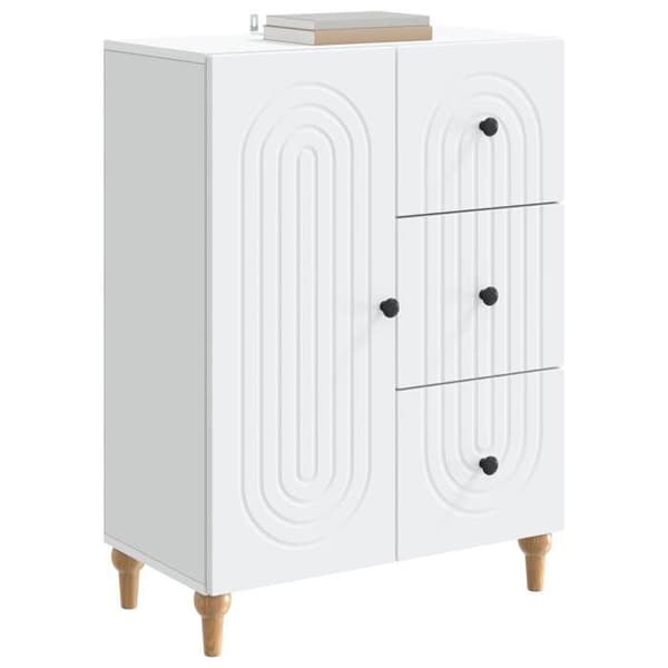 Maison Exclusive - Buffé Vit 66 x 34,5 x 90 cm Ingenjörsträ Vit