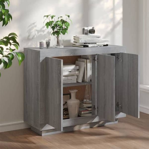 Maison Exclusive - Sonoma harmaa buffet 92x35x75 cm insinööripuuta Sonoma grå