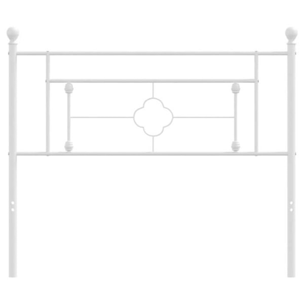 Hvid metal sengegavl 100 cm97 - Klassisk - Tidløs Vit