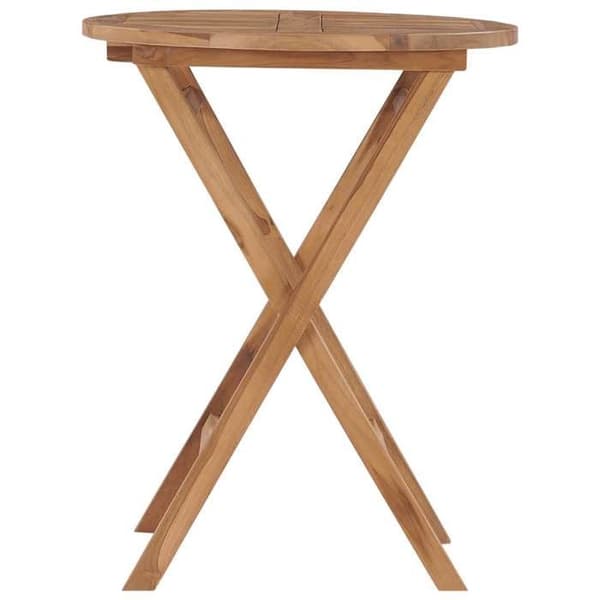 Maison Exclusive - Sammenklappeligt havebord 60 cm Solid teaktræ