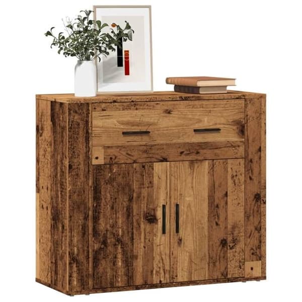 Maison Exclusive - Buffé gammalt trä 80x33x70 cm ingenjörsträ