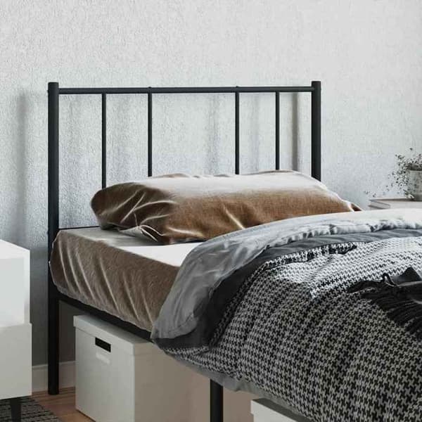 Maison Exclusive - Erstatnings hovedgærde i sort metal 90 cm