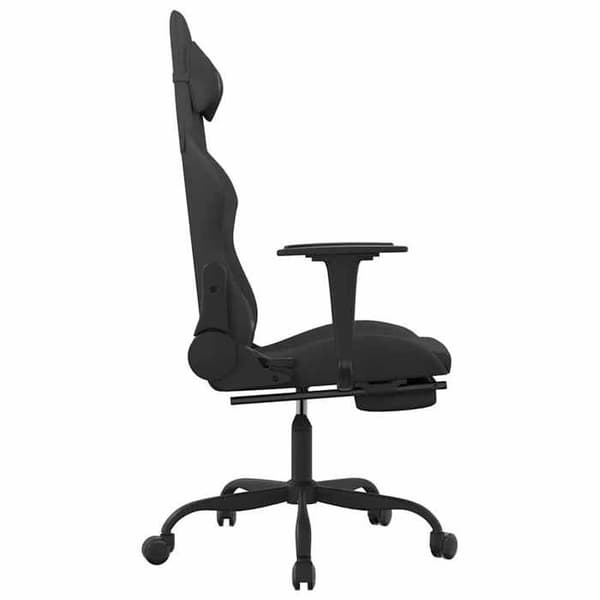 Maison Exclusive - Massagespilestol med fodstøtte Sort Stof