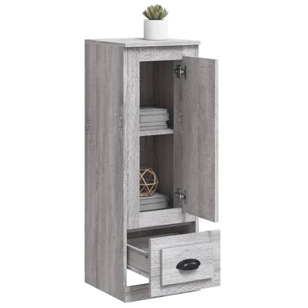Maison Exclusive - Buffé hög sonoma grå 36x35,5x103,5 cm ingenjörsträ