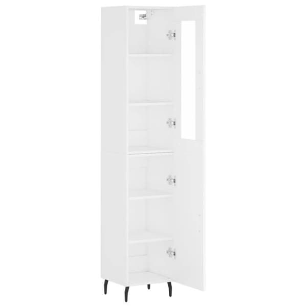 Maison Exclusive - Buffé hög Vit 34,5x34x180 cm Ingenjörsträ