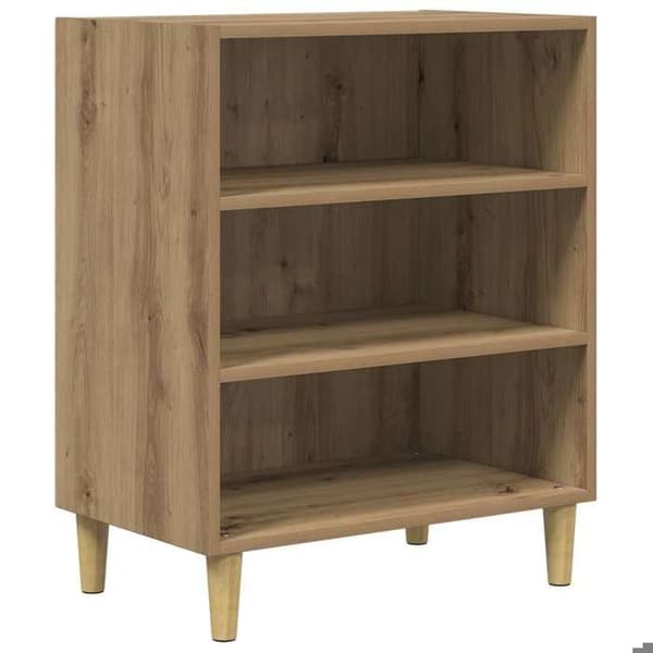 Maison Exclusive - Buffet i egetræ, håndlavet 57x35x75 cm, ingeniørtræ