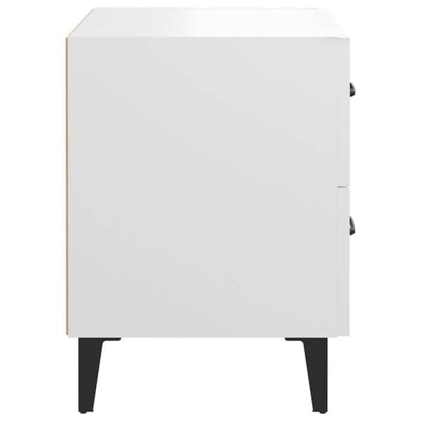 Maison Exclusive - Sängbord Vit 40x35x47,5 cm Vit