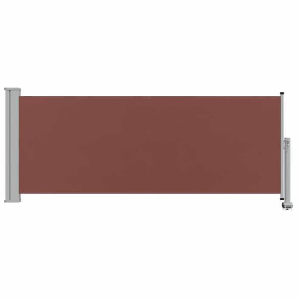 Maison Exclusive - Retractable sidokappa för patio 100x300 cm Brun
