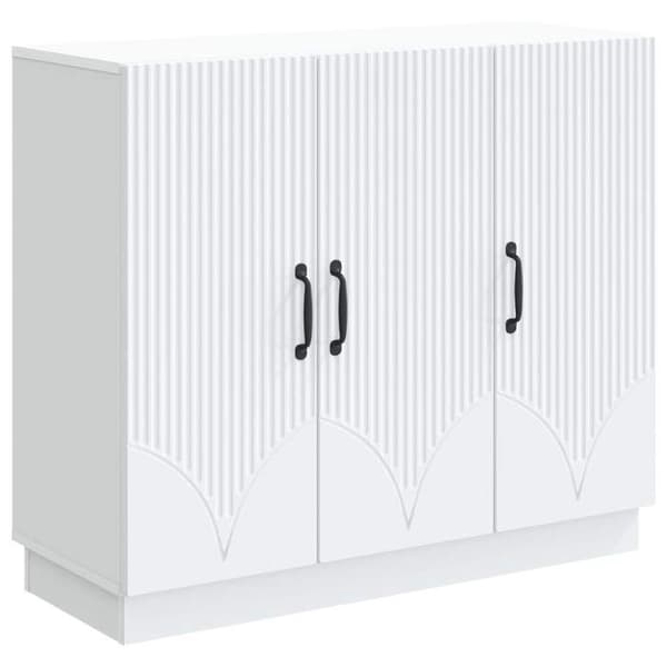 Maison Exclusive - Buffé Vit 89 x 34,5 x 77 cm Ingenjörsträ