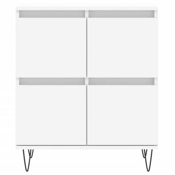 Maison Exclusive - Buffé Vit 60x35x70 cm Ingenjörsträ
