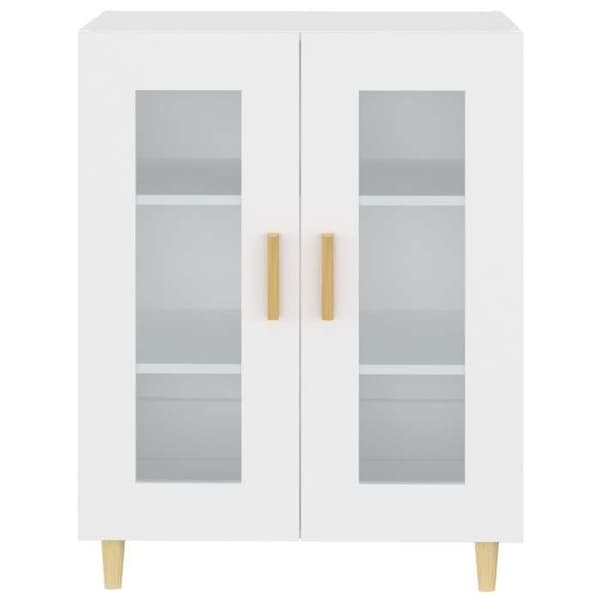 Maison Exclusive - Vit buffé 69,5x34x90 cm ingenjörsträ