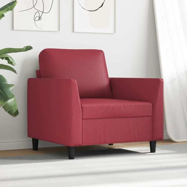 Maison Exclusive - Rød bordeaux Stol 60 cm Simililæder