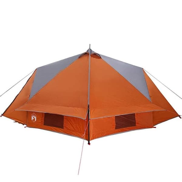 Maison Exclusive - Teepee-tält för 8 personer Grå och orange