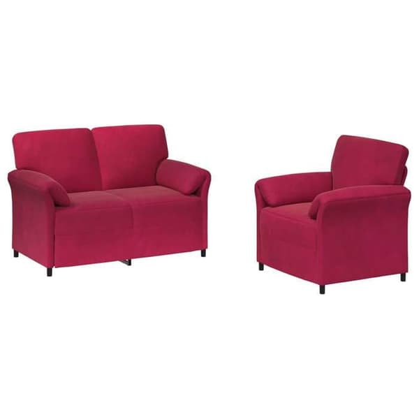 Maison Exclusive - 2 kpl sohvasetti Bordeaux samettia