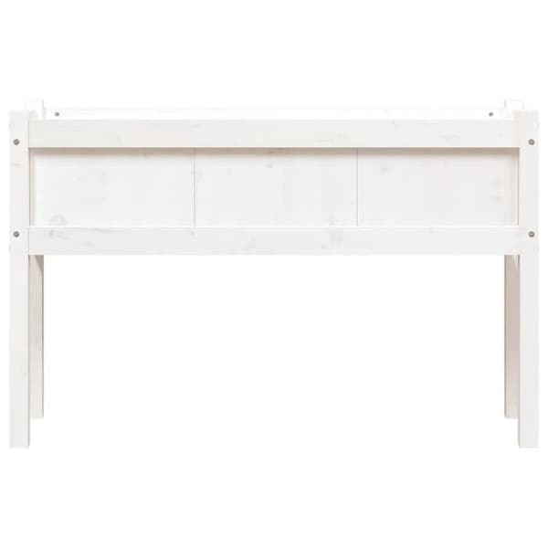 Jardiniär - EXKLUSIV HEM - 110x31x70 cm - Massivt furu - Vit - Rektangulär Vit