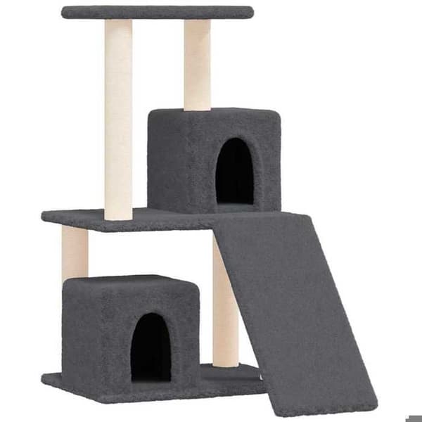 Maison Exclusive - Kattekradse med sisal i mørkegrå 82 cm Mörkgrå