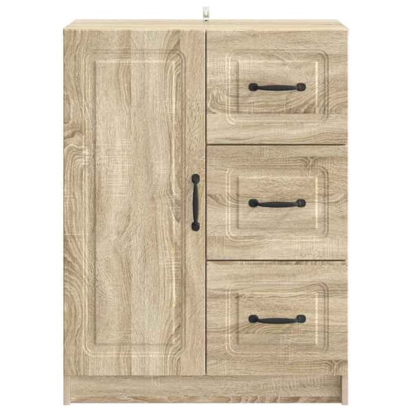 Maison Exclusive - Buffé Ek Sonoma 66 x 34,5 x 87 cm Ingenjörsträ
