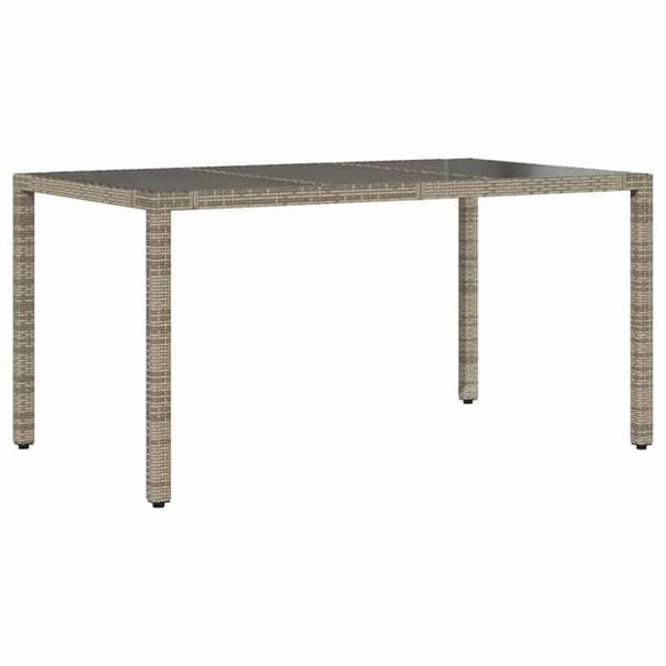 Maison Exclusive - Trädgårdsbistro-set 7 delar med gråa kuddar i polyrotting