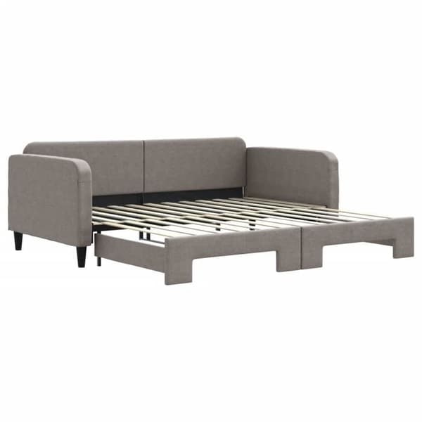 Maison Exclusive - Päivävuode, jossa on taupe väri 100x200 cm kangas