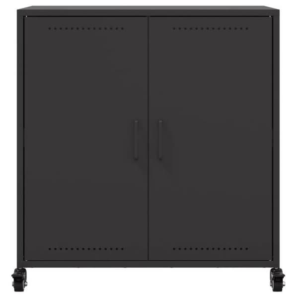 Maison Exclusive - Buffé svart 68x39x72 cm stål