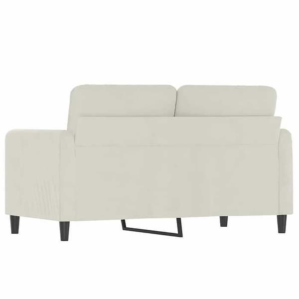 Maison Exclusive - 2-paikkainen sohva, kerma 120 cm sametti