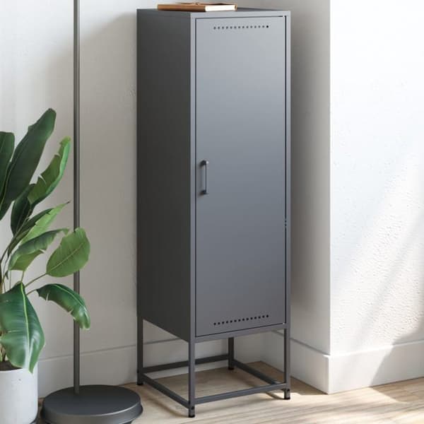Maison Exclusive - Buffé hög antracit 36x39x123 cm stål