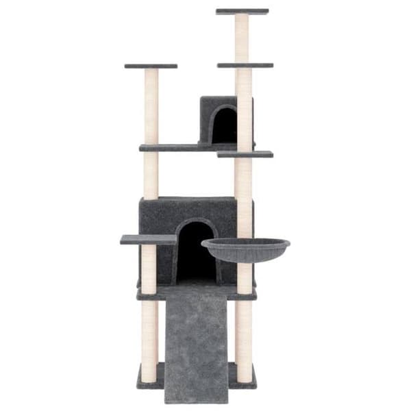 Maison Exclusive - Kattekradsetræ med sisal kløer Mørkegrå 154 cm mörkgrå