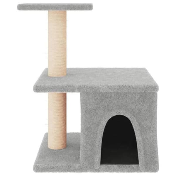 Maison Exclusive - Kattekradse med lys grå sisal 48 cm ljusgrått
