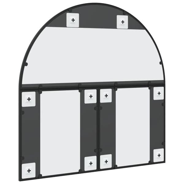Maison Exclusive - Sort vægspejl 80x80 cm jernbue Svart