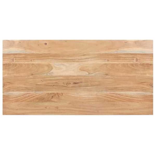 Matbord - EXKLUSIV HEM - 120x60x76 cm - Massivt akacia - Pulverlackerade ben i stål - Rektangulär