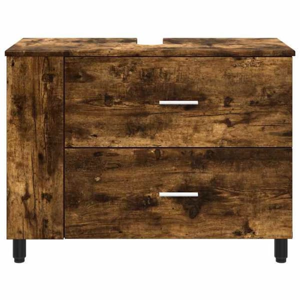 Maison Exclusive - Badeværelsesvaskeskab Røget eg 80 x 35 x 60 cm