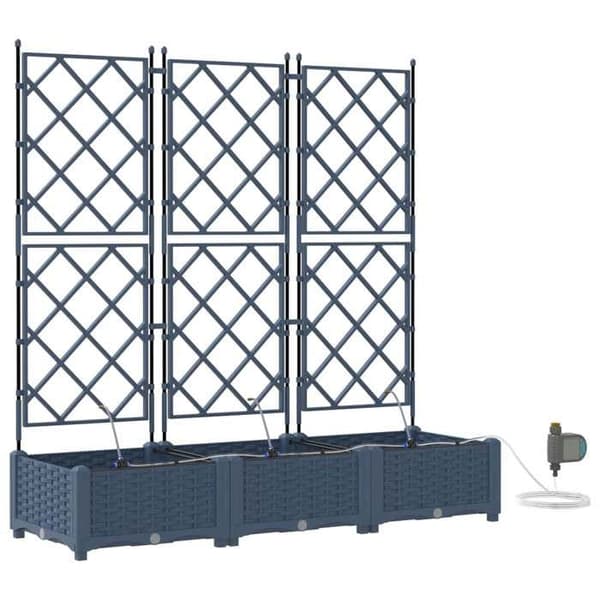 Maison Exclusive - Havekrukke 3 stk Grå 120 x 40 x 126 cm PP Grå