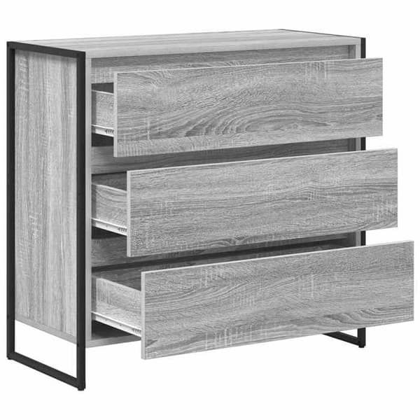 Maison Exclusive - Buffé Sonoma grå 79 x 36 x 75,5 cm Ingenjörsträ Gris Sonoma