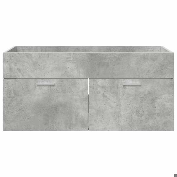Maison Exclusive - Vaskeskab Grå beton Ingeniørtræ